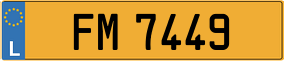 Trailer License Plate